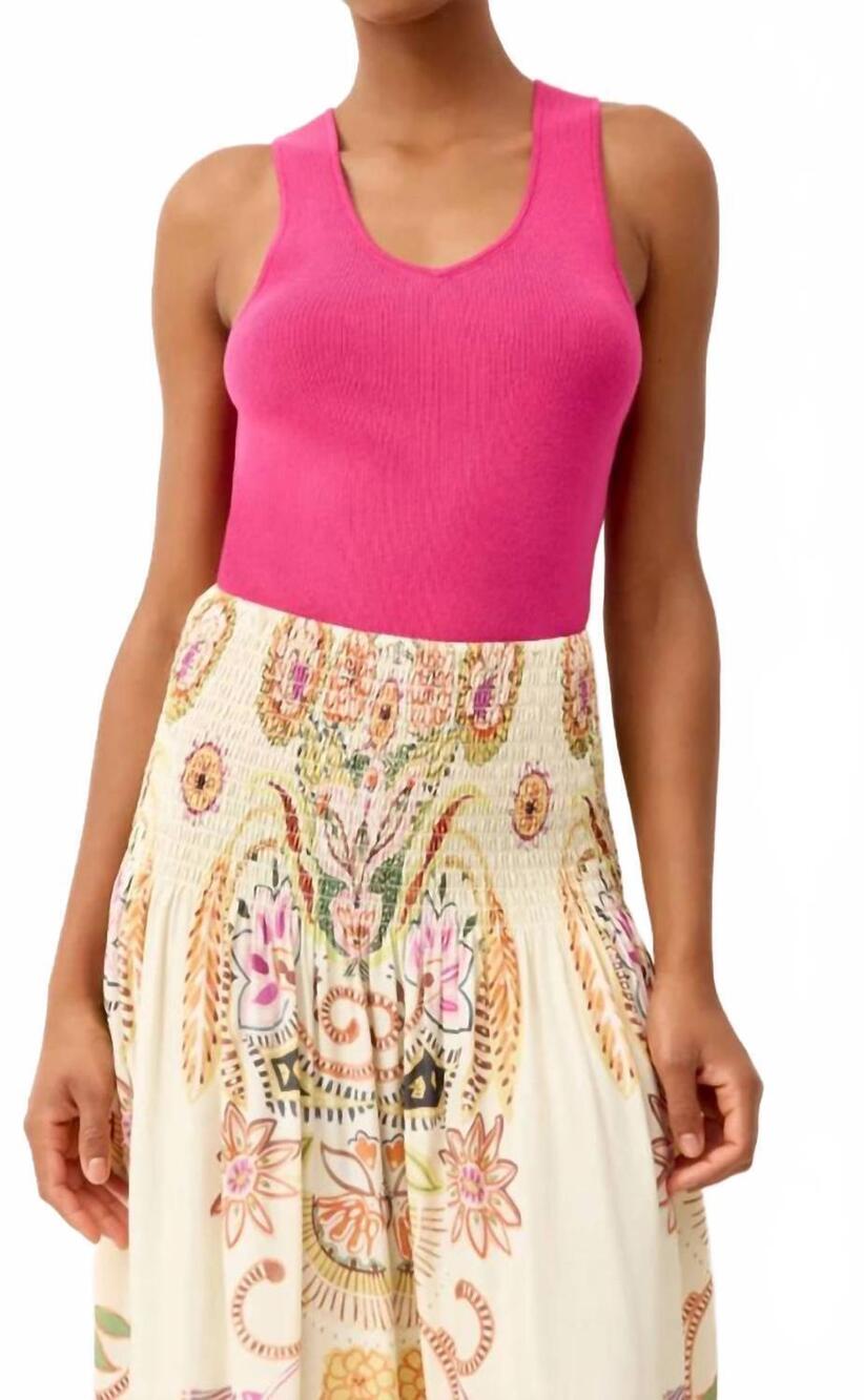 NEW MARIE OLIVER miranda tank top in berry